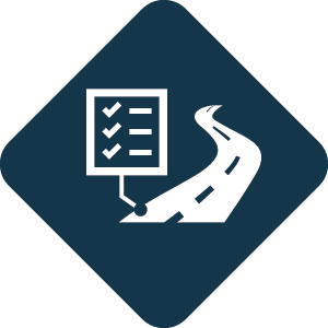 assess roadway characteristics icon