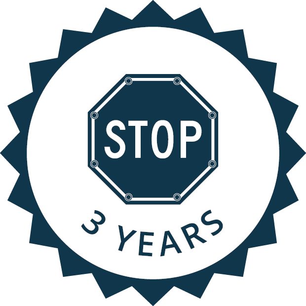 3 year sign warranty icon