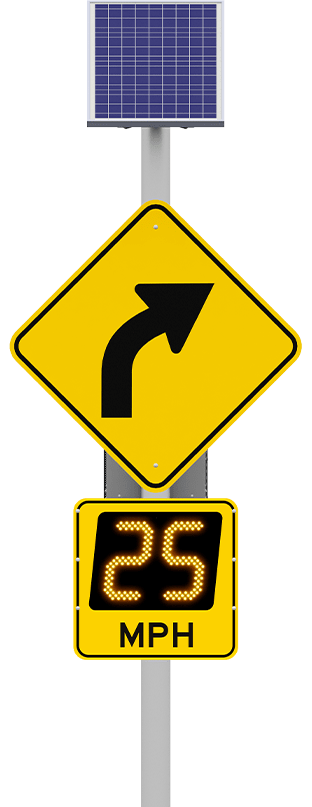 speedcheck advisory radar speed sign
