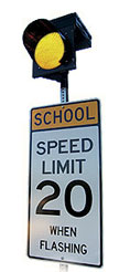 Carmanah's R829C Programmable School Zone Flasher.