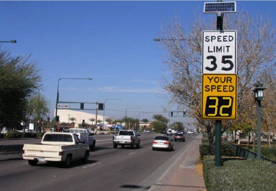 Chandler Arizona SpeedCheck Speed limit sign