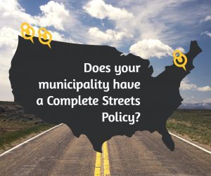 does your municipality have a complete streets policy graphic