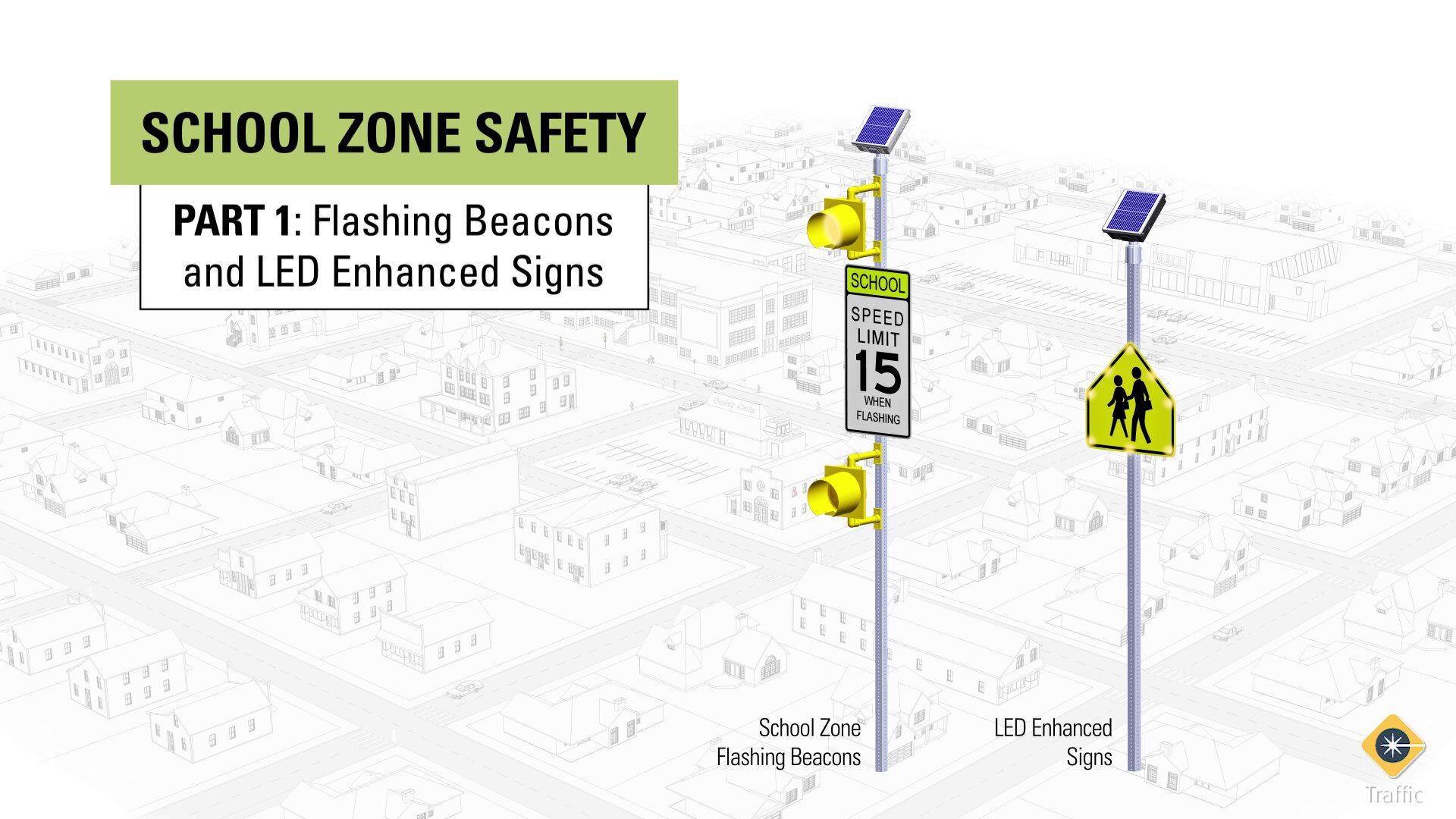 Best School Zone Safety Treatments Flashing Beacons and LED Signs