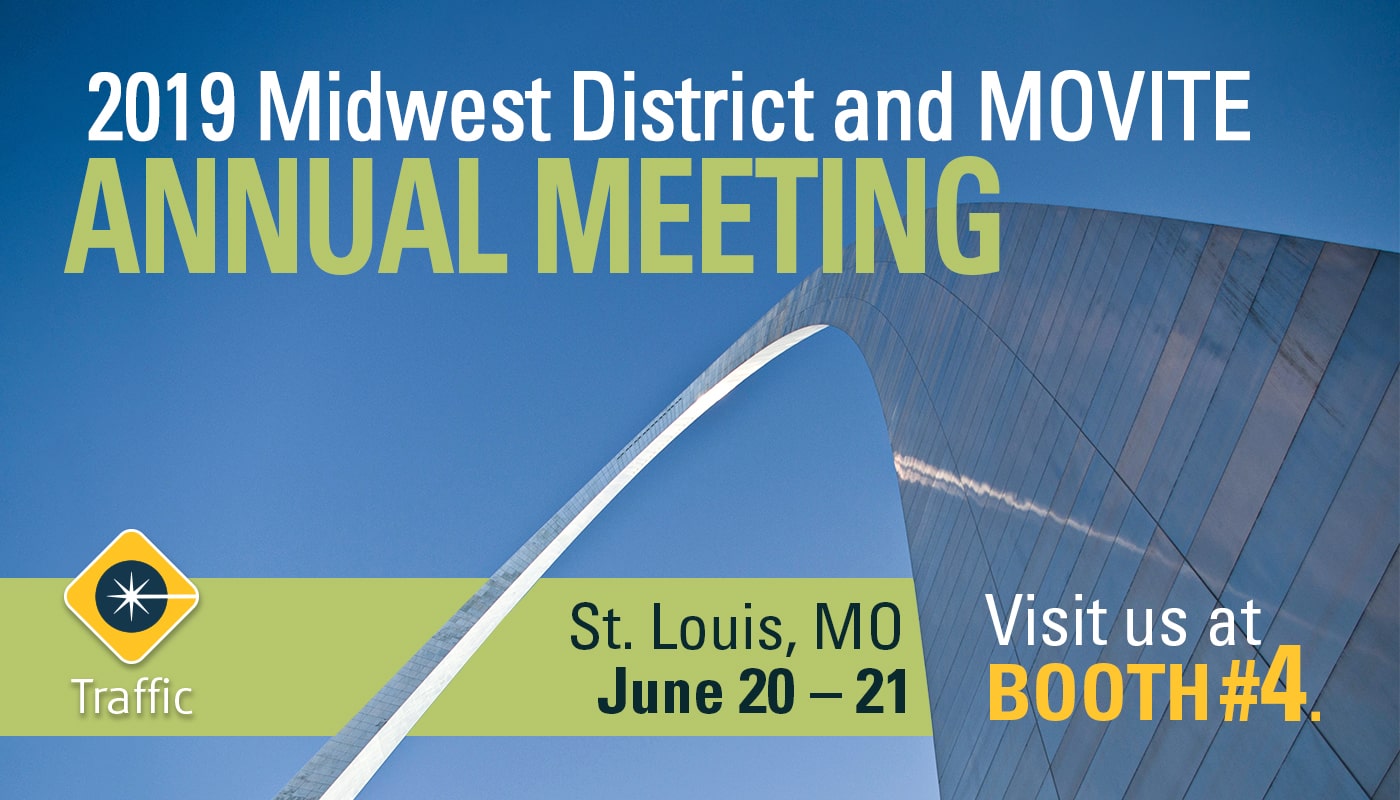 2019 midwest and movite annual meeting in st louis, missouri, with carmanah attending at booth 4