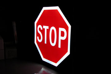 Carmanah's LED Illuminated Stop Sign