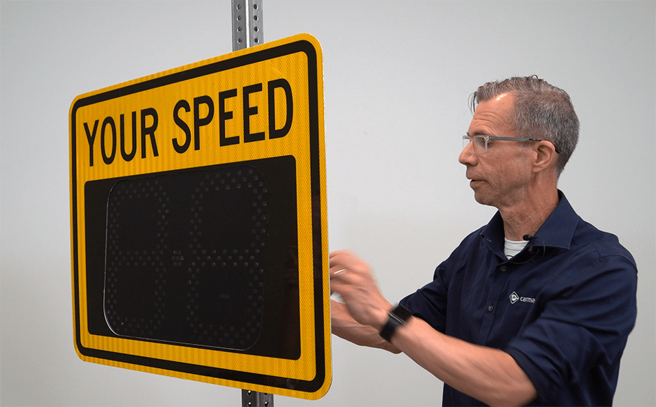 A more affordable, portable radar speed sign – coming soon to a neighborhood near you.