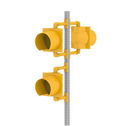 MX Beacon Module mounting triple vertical