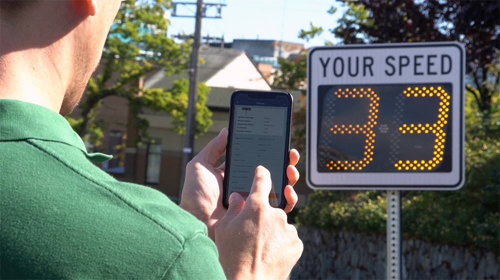 PRODUCT UPDATE: All SpeedCheck radar speed signs now include mobile app for local setup and scheduling