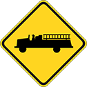 emergency vehicle w11-8 sign