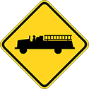 emergency vehicle w11-8 sign