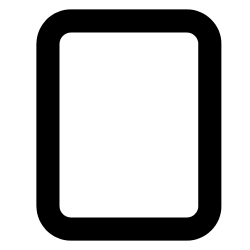outline of a vertical rectangle