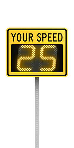 speedcheck-12 radar speed sign product front view