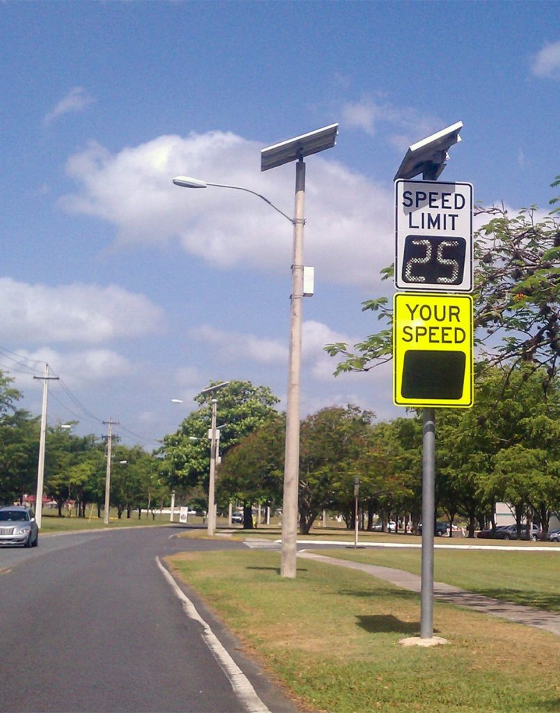 SpeedCheck RadarEnabled Digital Variable Speed Limit Sign Carmanah