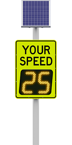 carmanah speedcheck-15 radar speed sign with 25 digits