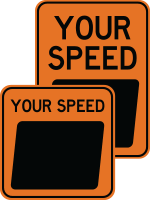 speedcheck-15 orange sign sizes